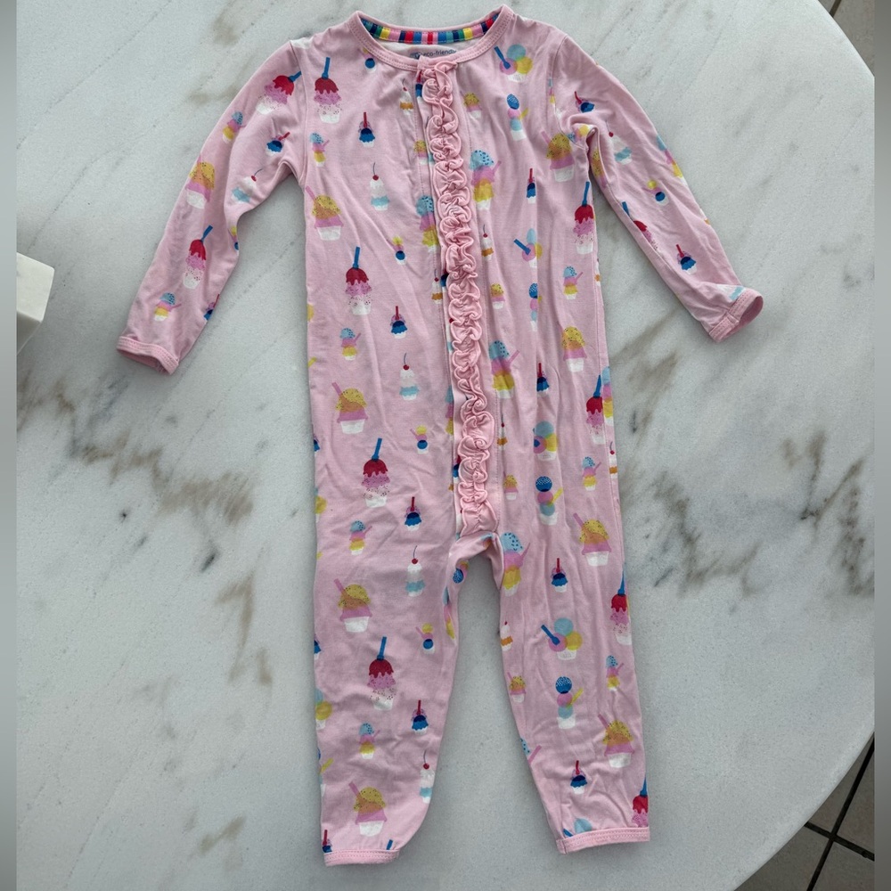 Magnetic Me Pink Sundae Funday Modal Coverall 9-12m